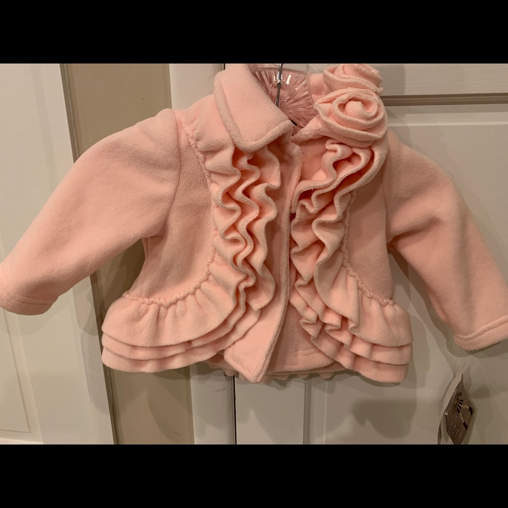 Kate Mack and Biscotti Pink Ruffled Jacket